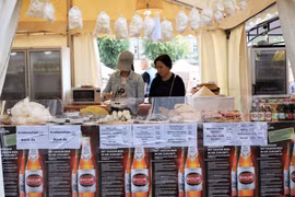 Gian hàng Việt Nam tại Liên hoan bia quốc tế Berlin 2019. Ảnh: Anh Đức/TTXVN)