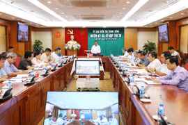 Ông Trần Cẩm Tú, Bí thư Trung ương Đảng, Chủ nhiệm Ủy ban Kiểm tra Trung ương chủ trì kỳ họp. (Ảnh: Phương Hoa/TTXVN)