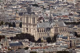 Toàn cảnh Nhà thờ Đức Bà tại thủ đô Paris, Pháp tháng 7/2018. Ảnh: AFP/TTXVN 