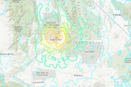 Khu vực xảy ra động đất. (Nguồn: Google Maps)