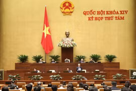 Thừa ủy quyền của Thủ tướng, Bộ trưởng, Chủ nhiệm Ủy ban Dân tộc Đỗ Văn Chiến phát biểu giải trình, làm rõ một số vấn đề đại biểu Quốc hội nêu. (Ảnh: Văn Điệp/TTXVN)