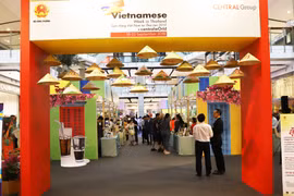 Khu hàng Việt Nam tại Chương trình Tuần hàng Việt Nam tại Thái Lan năm 2019. (Ảnh: Hữu Kiên/TTXVN)