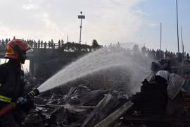 Hiện trường vụ hỏa hoạn. (Nguồn: Reuters)