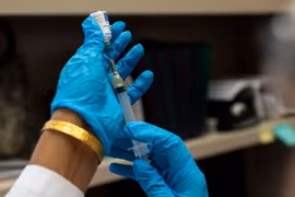Vắcxin phòng sởi, quai bị, rubella, ngày 5/4/2019. (Ảnh: AFP/TTXVN)