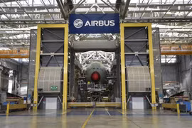Một nhà máy của hãng Airbus tại Blagnac, miền nam Pháp. (Ảnh: AFP/TTXVN)