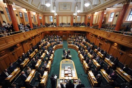 Toàn cảnh một phiên họp Quốc hội New Zealand tại Wellington. (Ảnh: AFP/ TTXVN)