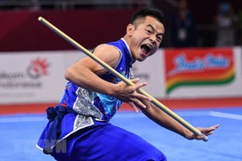Vận động viên Wushu Phạm Quốc Khánh. (Nguồn: THX/TTXVN)