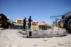 Hiện trường một vụ nổ ở Jalalabad, tỉnh Nangarhar. Ảnh minh họa. (Nguồn: THX/TTXVN)