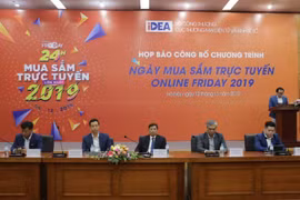 Họp báo Ngày mua sắm trực tuyến “Online Friday” 2019. (Ảnh: Trần Việt/TTXVN)