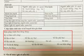 Lý giải việc học sinh tiểu học nhận được câu hỏi về số lần có thai