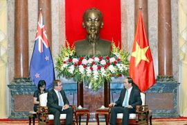Chủ tịch nước Trần Đại Quang tiếp Ngài Murray McCully, Bộ trưởng Ngoại giao New Zealand đang có chuyến thăm chính thức Việt Nam. (Ảnh: Nhan Sáng/TTXVN)