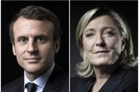 Hai ứng cử viên Tổng thống Pháp là ông Emmanuel Macron (ảnh, trái) và bà Marine Le Pen (ảnh, phải) . (Nguồn: AFP/TTXVN)