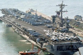 Tàu USS Carl Vinson. (Nguồn: Kyodo/TTXVN)