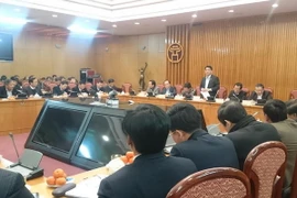 Quang cảnh cuộc họp. (Ảnh: Nguyễn Văn Cảnh/Vietnam+)