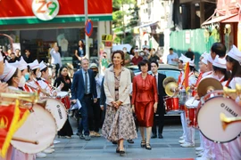 Tổng giám đốc UNESCO thăm và dự lễ khai giảng Trường THCS Ngô Sĩ Liên