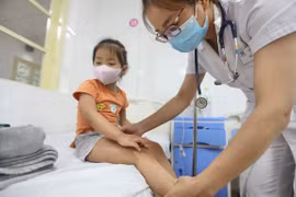 Mùa Hè là mùa của nhiều loại dịch bệnh phổ biến như cảm cúm, ho, sốt..., đặc biệt với trẻ em là đối tượng có sức đề kháng yếu và hệ miễn dịch chưa hoàn thiện. (Ảnh: Minh Quyết/TTXVN)