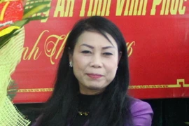 Bí thư Tỉnh ủy Vĩnh Phúc Hoàng Thị Thúy Lan. (Ảnh: Nguyễn Thảo/TTXVN)