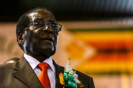 Tổng thống Zimbabwe Robert Mugabe tại một hội nghị ở Harare ngày 7/4/2016. (Nguồn: AFP/TTXVN)