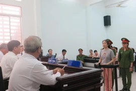 Quang cảnh phiên tòa ngày 29/6. (Ảnh: Tiên Minh/TTXVN)