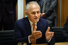 Thủ tướng Australia Malcolm Turnbull tại cuộc họp ở Sydney ngày 13/10. (Nguồn: AFP/TTXVN)