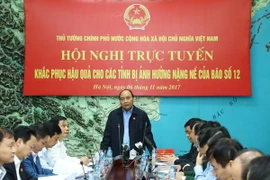 Thủ tướng Nguyễn Xuân Phúc phát biểu chỉ đạo. (Ảnh: Thống Nhất/TTXVN)