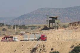 Quang cảnh vùng ngoại ô thành phố Afrin, Syria. (Nguồn: AFP/TTXVN)