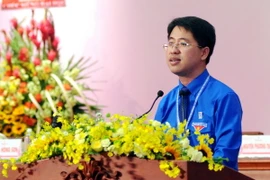 Đồng chí Phạm Hồng Sơn được tín nhiệm tái đắc cử Bí thư Thành đoàn TP. Hồ Chí Minh. (Ảnh: An Hiếu/TTXVN)