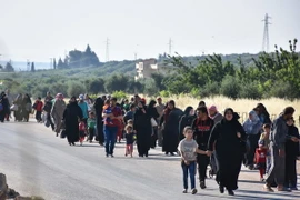  Người tị nạn Syria. (Nguồn: AFP/TTXVN)