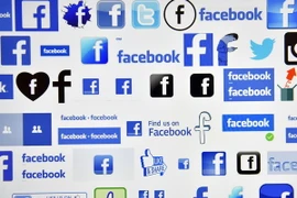 Biểu tượng Facebook tại Vertou, miền tây Pháp ngày 28/12/2016. (Nguồn: AFP/TTXVN)