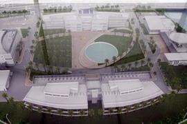 Mô hình Trung tâm Vũ trụ Việt Nam. Ảnh minh họa. (Ảnh: Vũ Sinh/TTXVN)