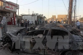 Hiện trường một vụ đánh bom ở Iraq. Ảnh minh họa. (Nguồn: AFP/TTXVN)