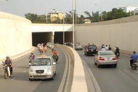 Hầm đường bộ Kim Liên, Hà Nội. (Nguồn: TTXVN)