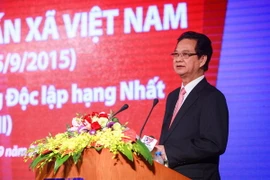 Thủ tướng Nguyễn Tấn Dũng phát biểu tại buổi lễ. (Ảnh: Trọng Đạt/TTXVN) 
