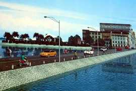 Phối cảnh công trình Đập Đá. (Ảnh: Quốc Việt/Vietnam+)