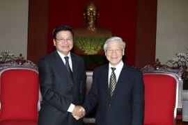 Lãnh đạo Đảng, Nhà nước tiếp Phó Thủ tướng Lào Thoonglun Sisulith