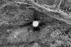 Không quân Nga không kích trung mục tiêu IS tại tỉnh Idlib, Syria. (Nguồn: Reuters/TTXVN)