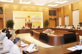 Quang cảnh phiên họp lần thứ 21 của Ủy ban Tư pháp. (Ảnh: Phương Hoa/TTXVN) 