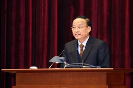 Ông Tô Huy Rứa, Ủy viên Bộ Chính trị, Bí thư Trung ương Đảng, Trưởng ban Tổ chức Trung ương. (Ảnh: Doãn Tấn/TTXVN)
