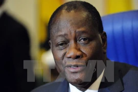 Tổng thống Côte d Ivoire Alassane Ouattara. (Nguồn: AFP/TTXVN)