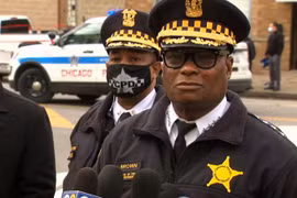 Cảnh sát Chicago sau vụ xả súng. (Nguồn: CNN)