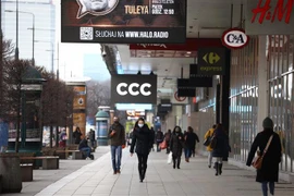 Đường phố ở Warsaw, Ba Lan ngày 15/3/2021. (Ảnh: THX/TTXVN)