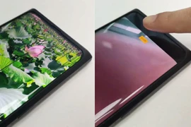 Điện thoại mới của Oppo với camera bên trong màn hình (Ảnh: EnGadget)