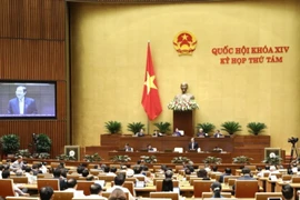 Phiên làm việc của Quốc hội. (Ảnh: Văn Điệp - TTXVN)