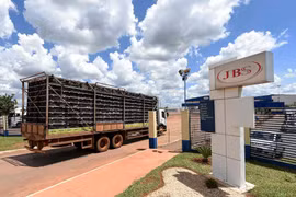 Nhà máy chế biến của JBS tại Brazil. (Ảnh: AFP)