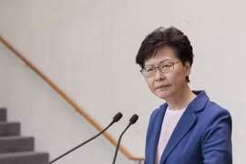 Trưởng Đặc khu Hành chính Hong Kong Lâm Trịnh Nguyệt Nga. (Ảnh: SCMP)