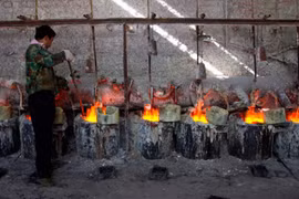 Một mỏ khai thác đất hiếm tại Trung Quốc. (Ảnh: Reuters)