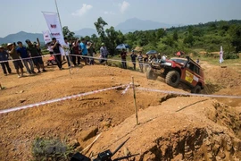 Không gian đường đua số 4, đua tính thời gian ở nội dung thi nâng cao. (Ảnh: Trọng Đạt/TTXVN)