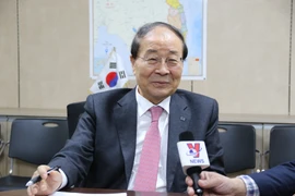 Chủ tịch Hội Hữu nghị Hàn-Việt (KOVIFA) Chol Young-joo. (Ảnh: Hữu Tuyên/TTXVN)