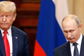 Tổng thống Mỹ Donald Trump và người đồng cấp Nga Vladimir Putin. (Ảnh: Reuters)