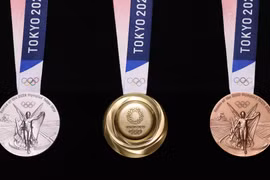 Mẫu thiết kế huy chương của Olympic Tokyo 2020. (Ảnh: Olympic)